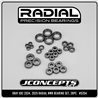JConcepts Radial NMB bearing kit, 28pc - Fits XRAY XB2 2024, 2025 JConcepts Radial NMB bearing kit, 28pc - Fits XRAY XB2 2024, 2025