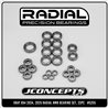 JConcepts Radial NMB bearing kit, 23pc - Fits XRAY XB4 2024, 2025 JConcepts Radial NMB bearing kit, 23pc - Fits XRAY XB4 2024, 2025