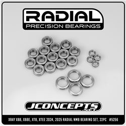 JConcepts Radial NMB bearing kit - Fits XRAY XB8, XB8e, XT8, XTEe 2024, 2025