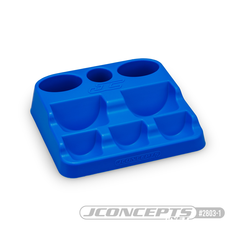 JConcepts fluid holding station, blue JConcepts fluid holding station, blue