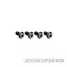 3x6mm Top Hat Titanium screw, stealth black - 4pc