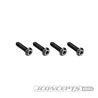 3x12mm Top Hat Titanium screw, stealth black - 4pc
