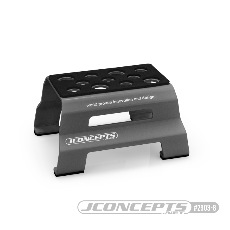 JConcepts metal car stand - gray JConcepts metal car stand - gray