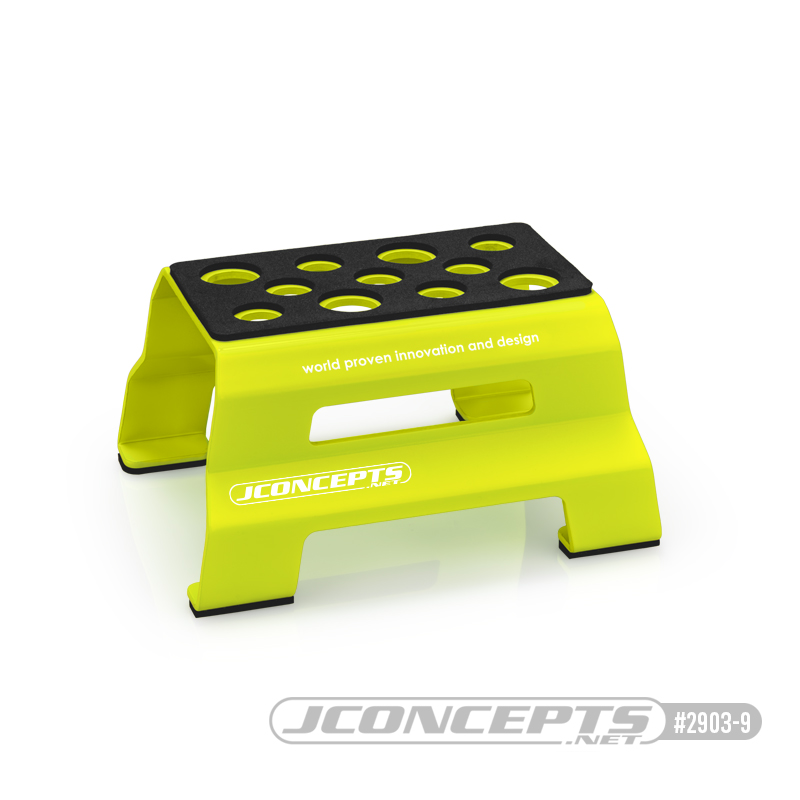 JConcepts metal car stand - yellow JConcepts metal car stand - yellow
