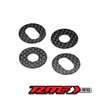 RM2, 1/8th off-road carbon fiber body shell washers w/adhesive back, 4pc.