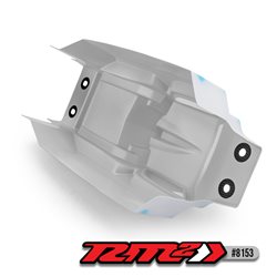 RM2, 1/8th off-road carbon fiber body shell washers w/adhesive back, 4pc.