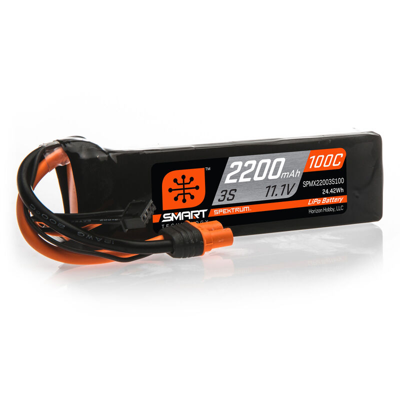 2200mAh 3S 11.1V 100C Smart LiPo Battery IC3