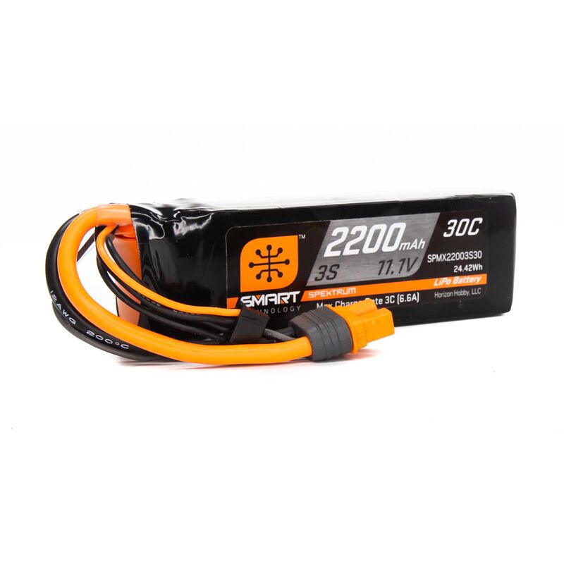 2200mAh 3S 11.1V Smart Li-Po 30C IC3