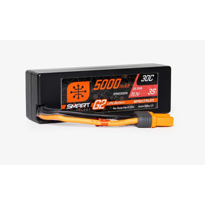 5000mAh 3S 11.1V Smart G2 LiPo 30C Hard Case IC5