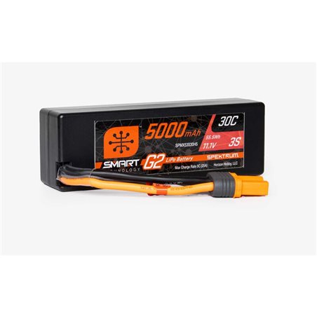 5000mAh 3S 11.1V Smart G2 LiPo 30C Hard Case IC5