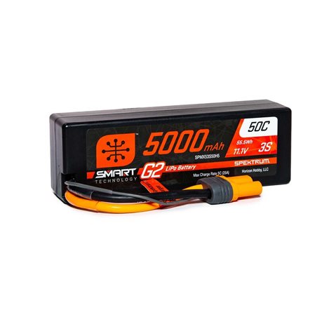 5000mAh 3S 11.1V Smart G2 LiPo 50C Hard Case IC5