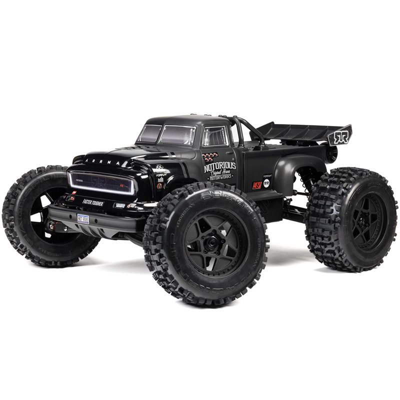 1/8 NOTORIOUS 6S 4X4 RTR Brushless Stunt Truck Black 1/8 NOTORIOUS 6S 4X4 RTR Brushless Stunt Truck Black