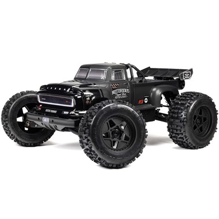1/8 NOTORIOUS 6S 4X4 RTR Brushless Stunt Truck Black