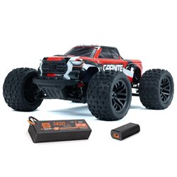 1/18 GRANITE GROM 4X4 RTR Brushed Monster Truck (Battery & Charger Included) Red