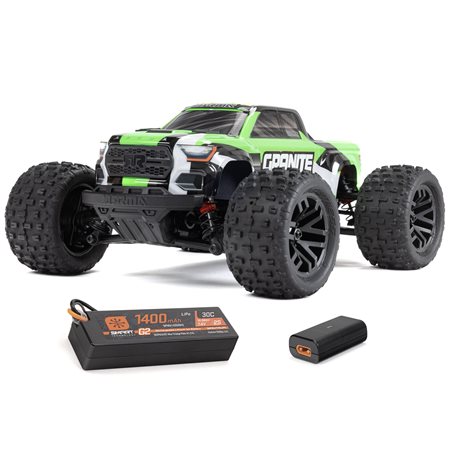 1/18 GRANITE GROM 4X4 RTR Brushed Monster Truck (Battery & Charger Included) Green