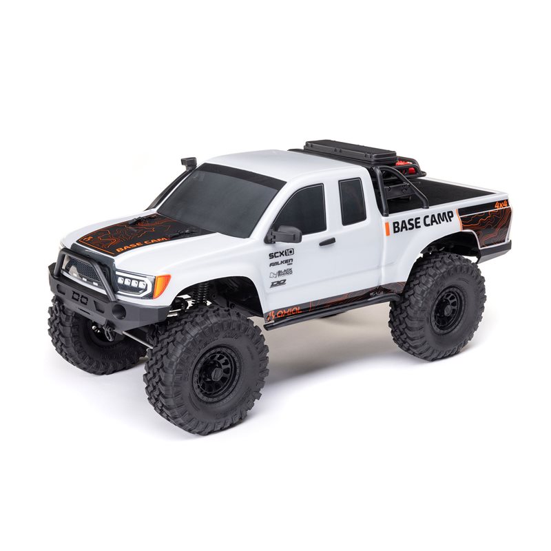 1/10 SCX10 III Base Camp 4X4 Rock Crawler Brushed RTR, White 1/10 SCX10 III Base Camp 4X4 Rock Crawler Brushed RTR, White