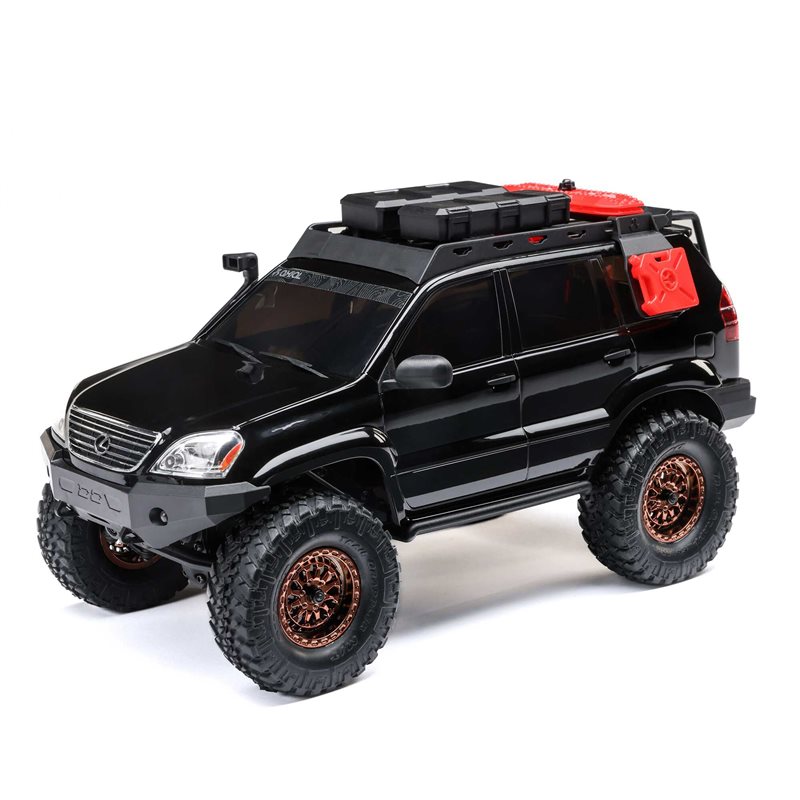 Axial 1/24 SCX24 Lexus GX 470 4X4 RTR Brushed Rock Crawler (Battery & Charger Included) Black