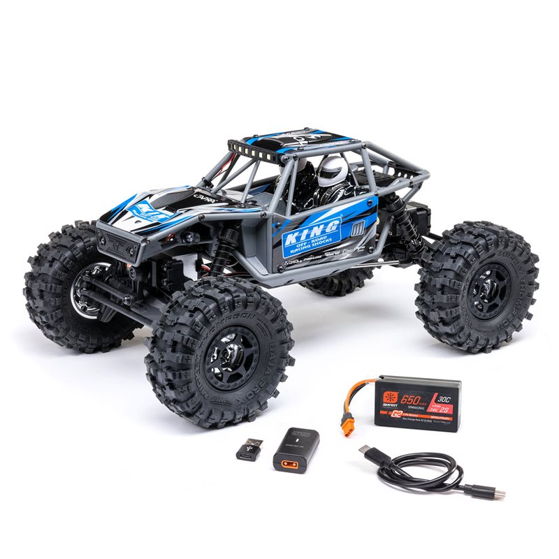 Axial 1/18 UTB18 Capra 4WS 4X4 RTR Brushed Rock Crawler (Battery & Charger Included) Blue