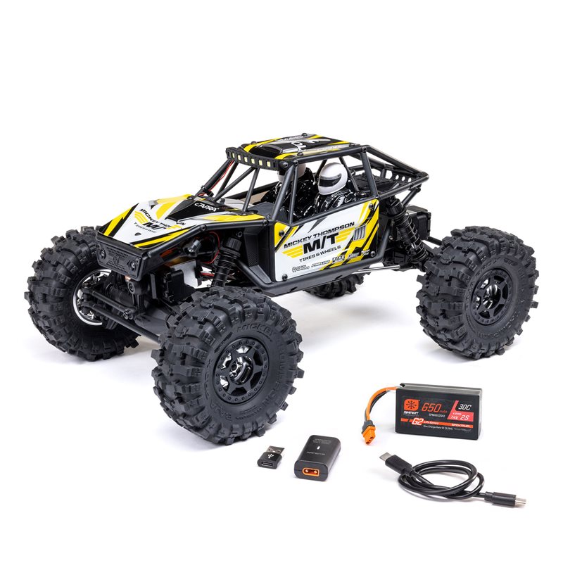 Axial 1/18 UTB18 Capra 4WS 4X4 RTR Brushed Rock Crawler (Battery & Charger Included) Yellow