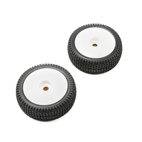 1/5 Mounted Wheel and Tire White (2): 5IVE-B