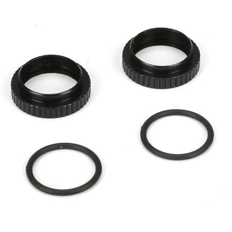 Shock Preload Adjuster Nut w/ O-rings: 22/22-4