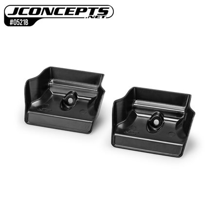 Team Associated RC8B4.1 | RC8B4.1e injection molded front wing, black - 2pc