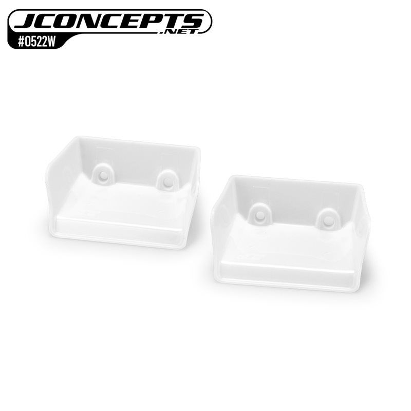 Tekno NB48 2.2 | Tekno EB48 2.2 injection molded front wing, white - 2pc Tekno NB48 2.2 | Tekno EB48 2.2 injection molded front wing, white - 2pc