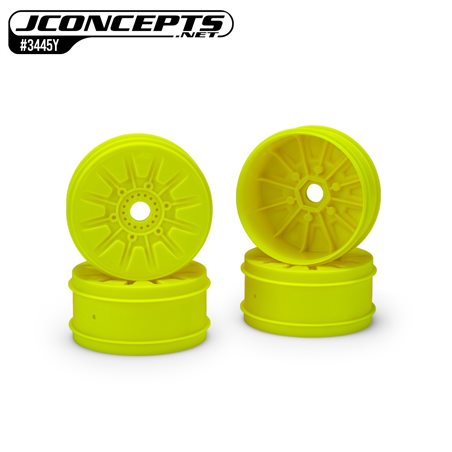 Pioneer 1:8th buggy wheel, 83mm - yellow, 4pc