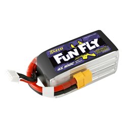 TATTU FUNFLY SERIES 1550 mha 14.8V 100C 4S1P WITH XT60 - TAA15504S10X6
