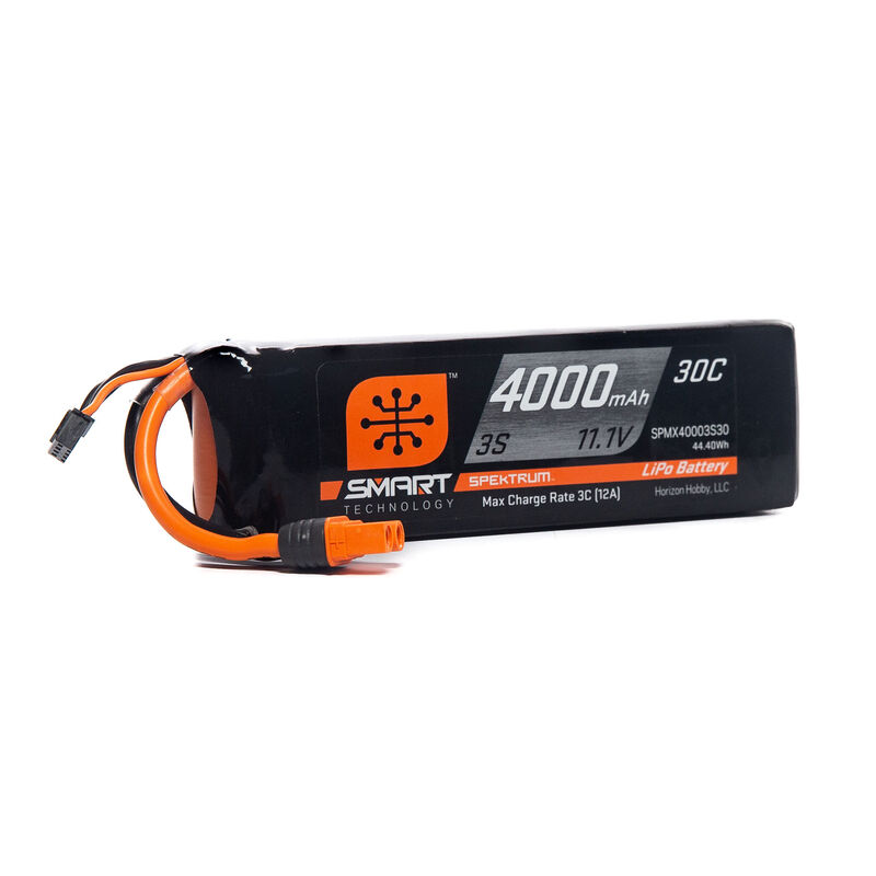 4000mAh 3S 11.1V Smart LiPo Battery 30C IC3