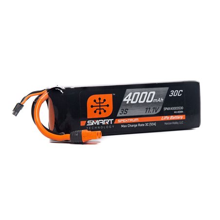 4000mAh 3S 11.1V Smart LiPo Battery 30C IC3