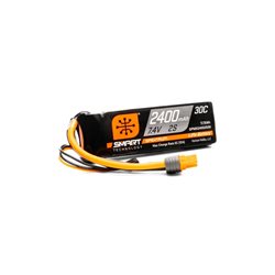 2400mAh 2S 7.4V Smart G1 30C LiPo IC3 Connector