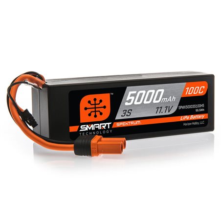 5000mAh 3S 11.1V 100C Smart LiPo Hardcase IC5