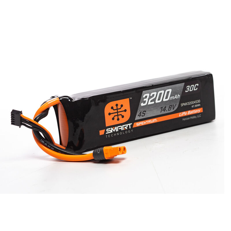 3200mAh 4S 14.8V Smart LiPo Battery 30C IC3