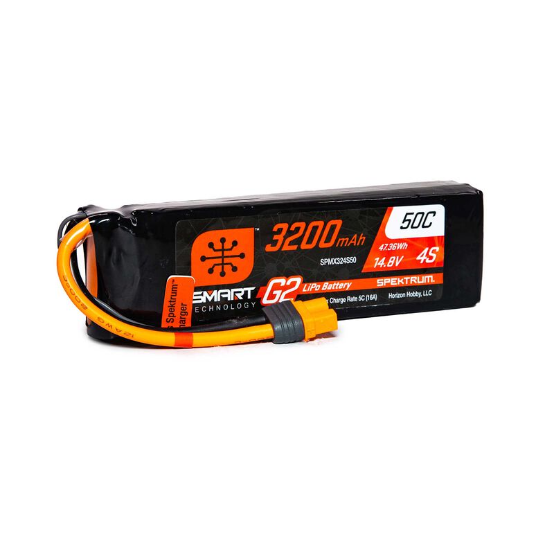 3200mAh 4S 14.8V Smart G2 LiPo 50C IC3