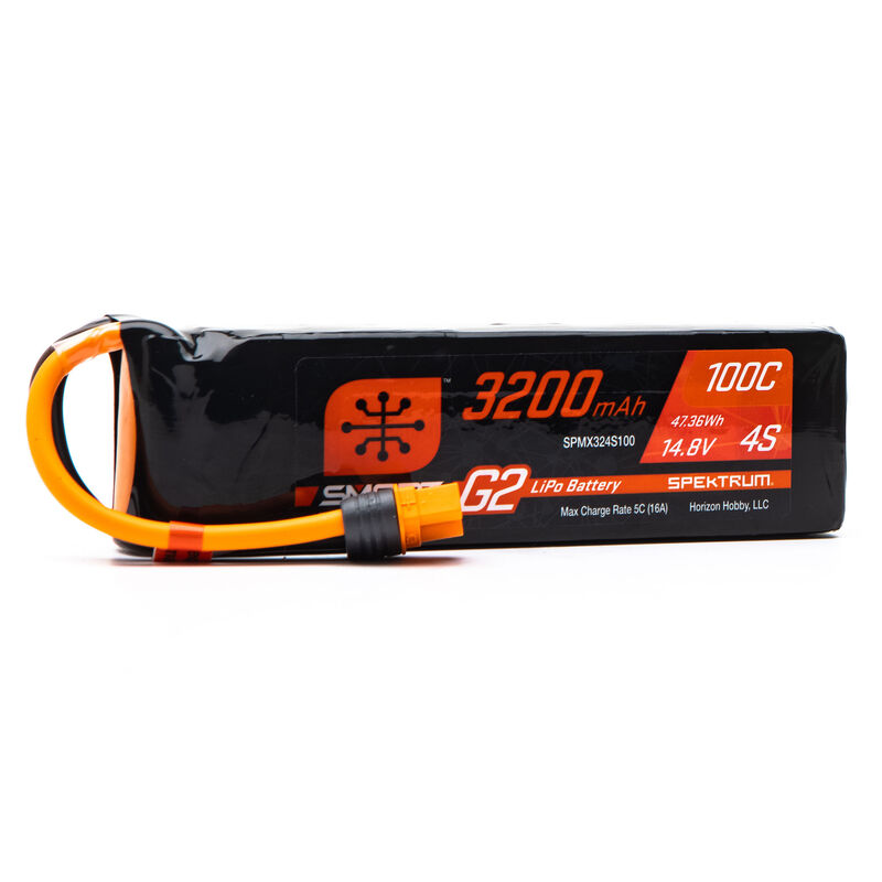 3200mAh 4S 14.8V Smart G2 LiPo 100C IC3