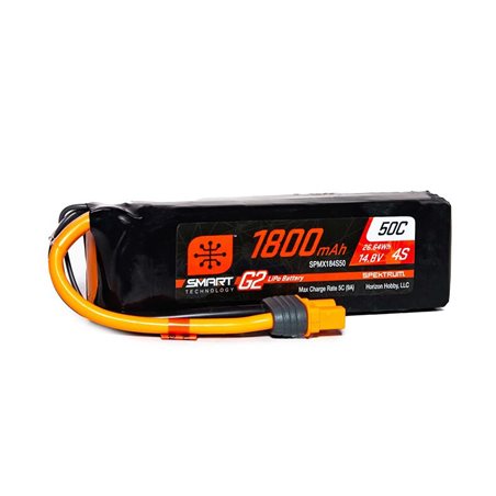 1800mAh 4S 14.8V Smart G2 LiPo 50C IC3