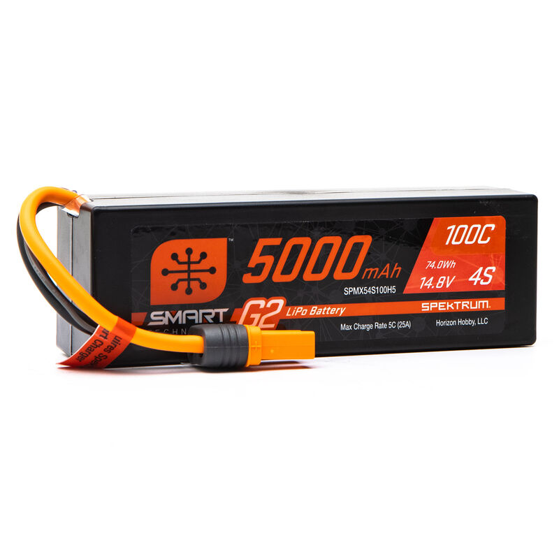 5000mAh 4S 14.8V Smart G2 LiPo 100C IC5