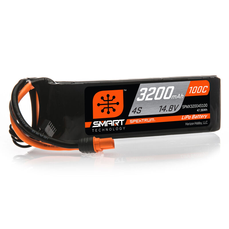 3200mAh 4S 14.8V 100C Smart LiPo Battery IC3