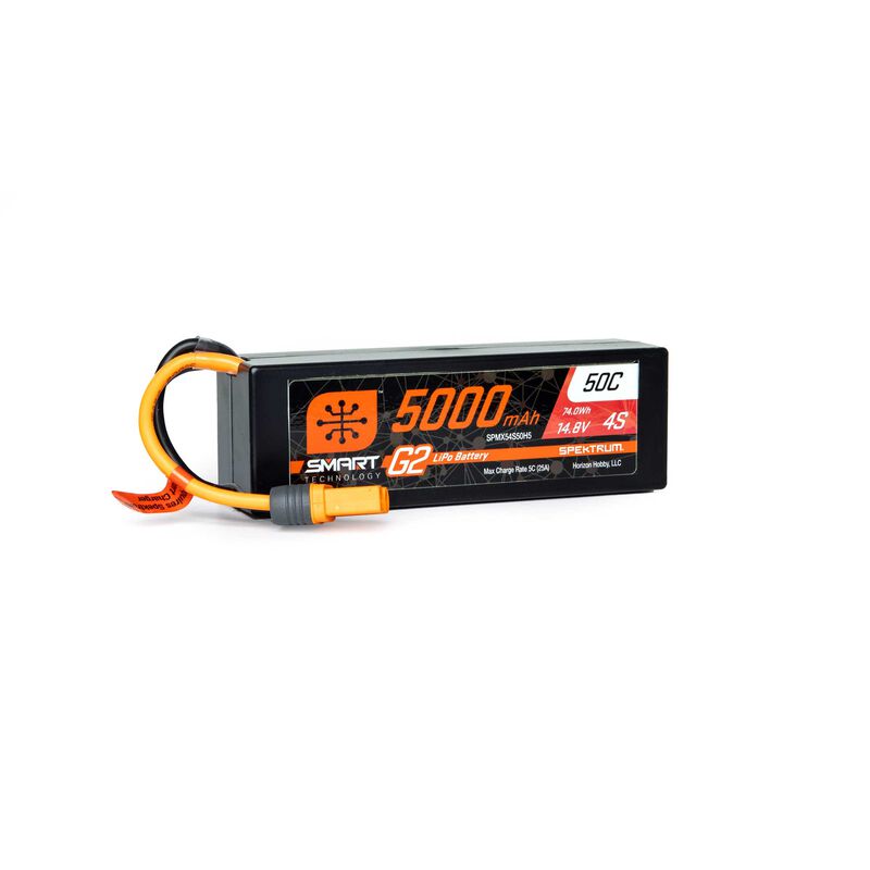 5000mAh 4S 14.8V Smart G2 LiPo 50C Hard Case IC5