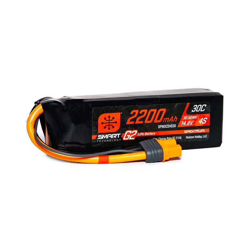 2200mAh 4S 14.8V Smart G2 LiPo 30C IC3