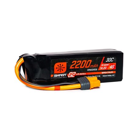 2200mAh 4S 14.8V Smart G2 LiPo 30C IC3
