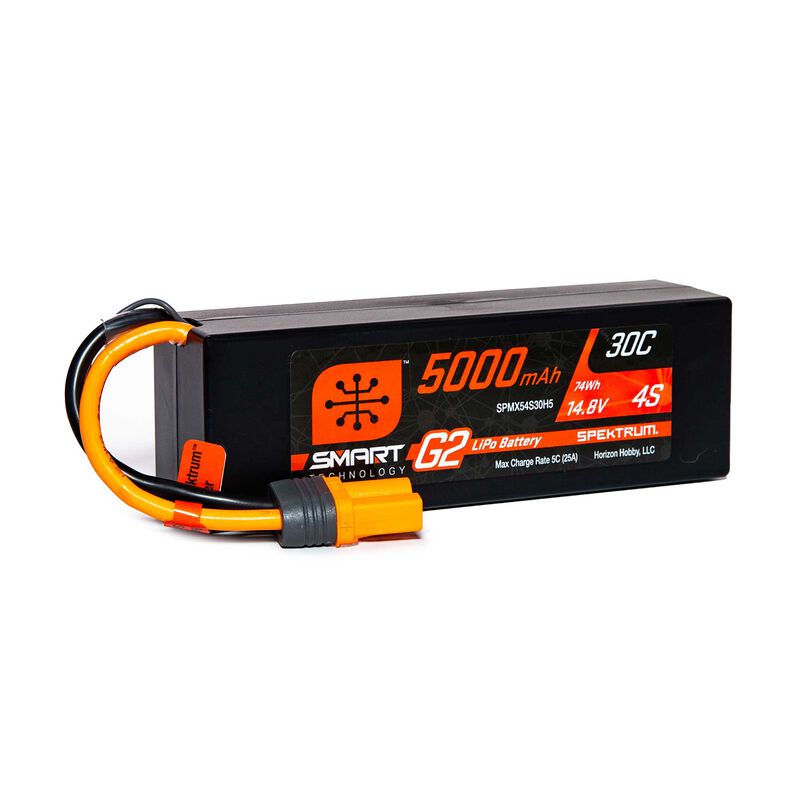5000mAh 4S 14.8V Smart G2 LiPo 30C Hard Case IC5