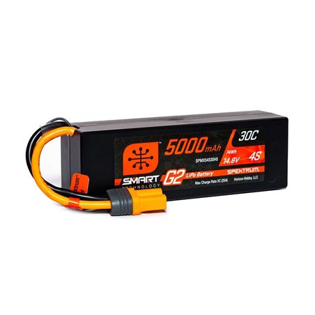 5000mAh 4S 14.8V Smart G2 LiPo 30C Hard Case IC5