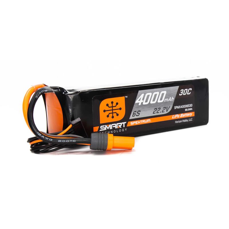 4000mAh 6S 22.2V Smart LiPo Battery 30C IC5