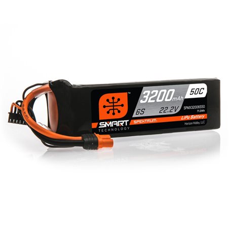 3200mAh 6S 22.2V 50C Smart LiPo Battery IC5