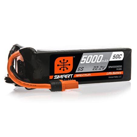 5000mAh 6S 22.2V 50C Smart LiPo Battery IC5