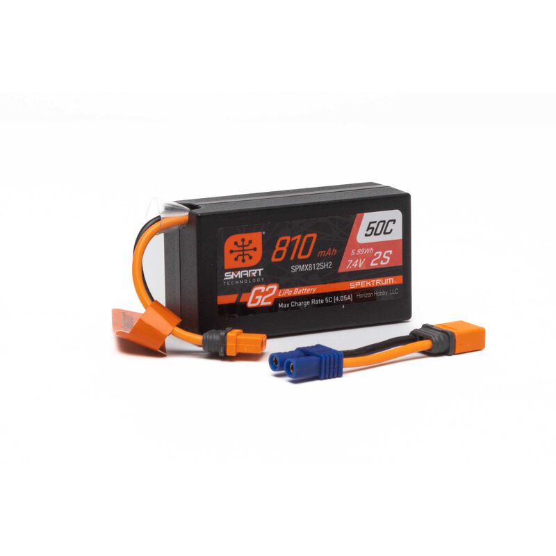 G2 810mAh 2S 7.4V Smart G2 50C LiPo IC2