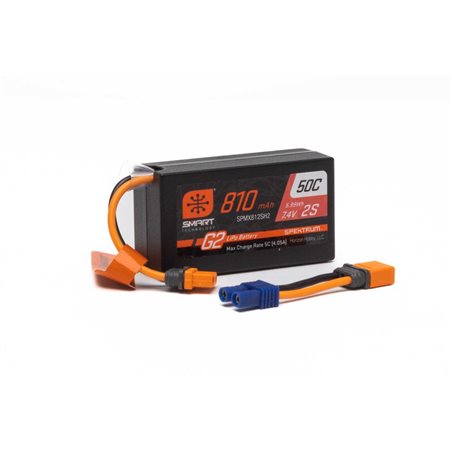 G2 810mAh 2S 7.4V Smart G2 50C LiPo IC2