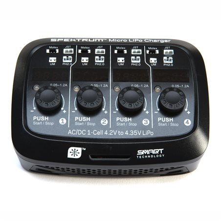 Smart Micro 4 port AC/DC 1S LiPo Charger